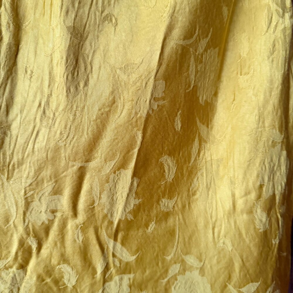 Audrey 3+1 Yellow Shimmer Cowl Neck Mini Dress - Picture 4 of 4